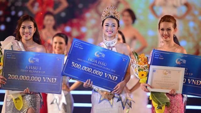 Dàn hoa hậu, á hậu Miss Vietnam Heritage Global 2016 với giải thưởng hấp dẫn