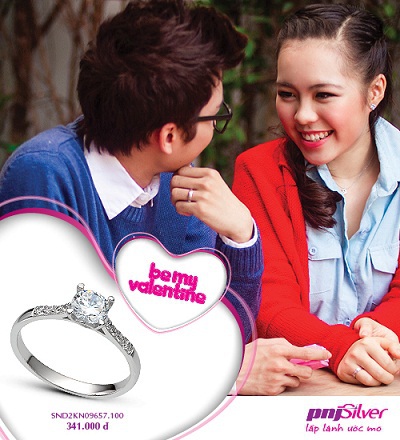 Điểm nhấn đặc biệt trong Bộ sưu tập Valentine 2013 của PNJSilver là các mẫu trang sức mề đay