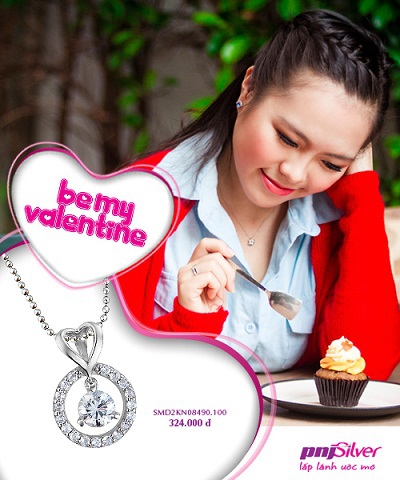 Điểm nhấn đặc biệt trong Bộ sưu tập Valentine 2013 của PNJSilver là các mẫu trang sức mề đay