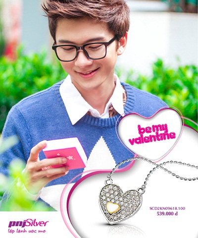 Điểm nhấn đặc biệt trong Bộ sưu tập Valentine 2013 của PNJSilver là các mẫu trang sức mề đay