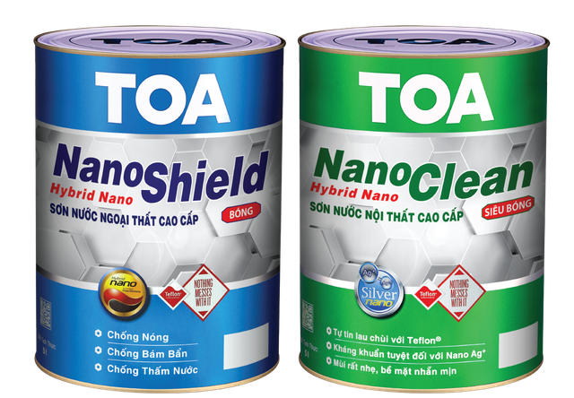 Bộ đôi sản phẩm TOA NanoShield, TOA NanoClean