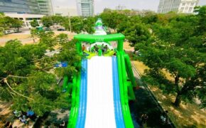 Cơn sốt “đường trượt nước ngoài trời” trở lại tại Bình Dương