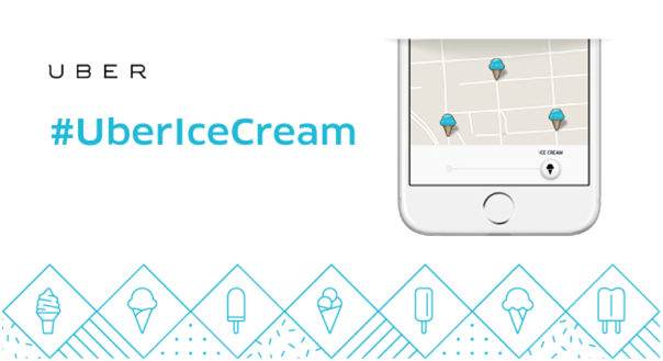 Đặt Uber Ice Cream cực kỳ đơn giản