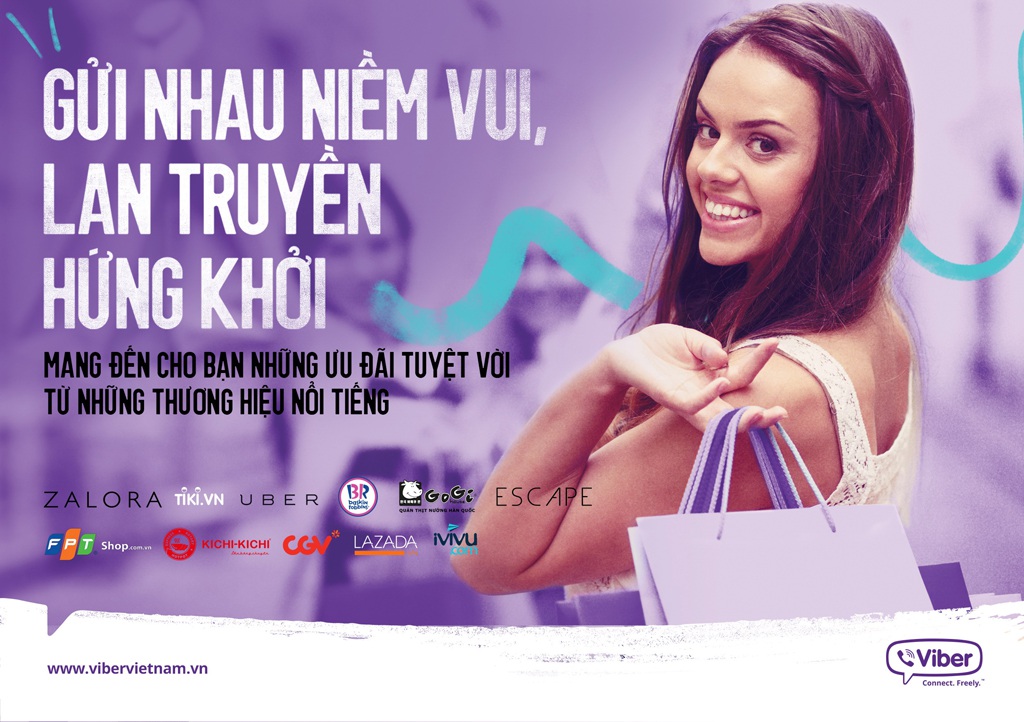 Háo hức săn ưu đãi của các thương hiệu lớn cùng Viber