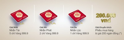 Sắm Trang sức bạc Silver d’amour trúng Nhẫn Lộc - Phát - Tài 999,9