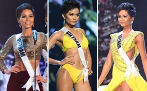 H’Hen Niê trở thành tâm điểm tại cuộc thi Hoa hậu Hoàn vũ với thần thái tự tin